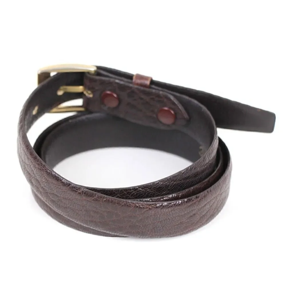 VTG GETCHI GOAT BROWN GENUINE LEATHER 7/8